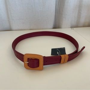 NWT Paloma Wool Centauro Belt in Wine